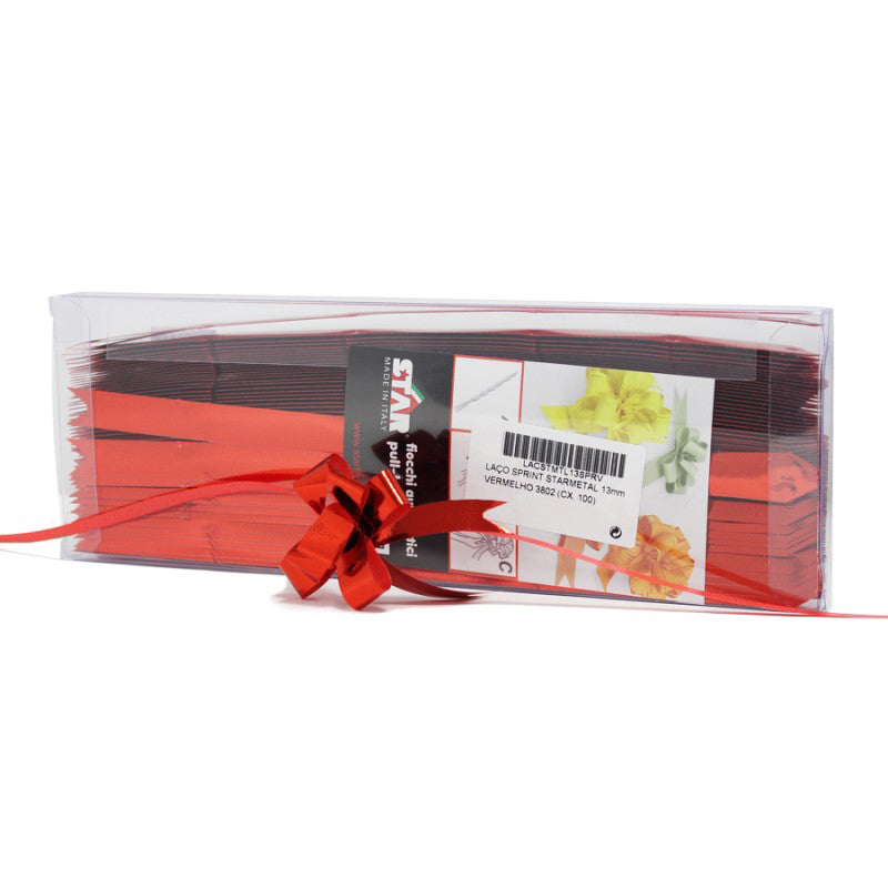 Box with 100 Starmetal Rapid Bows - Red