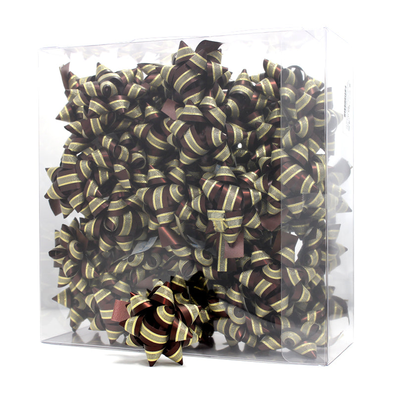Caixa com Laços Star - Castanho com Organza - Twinstars