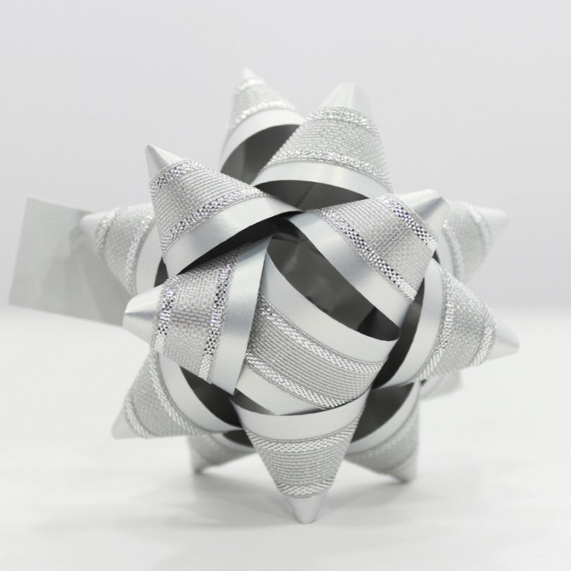 Caixa com Laços Star - Prata com Organza - Twinstars