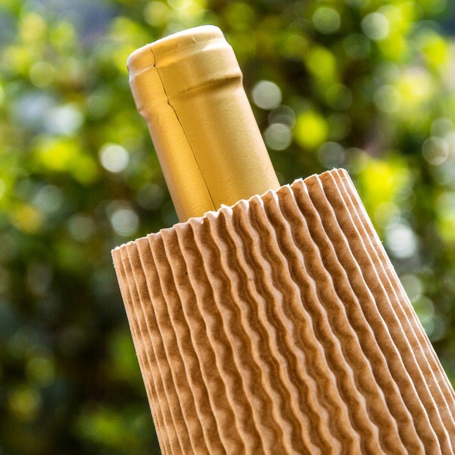 Cardboard Tube Protection for Bottles - Brown