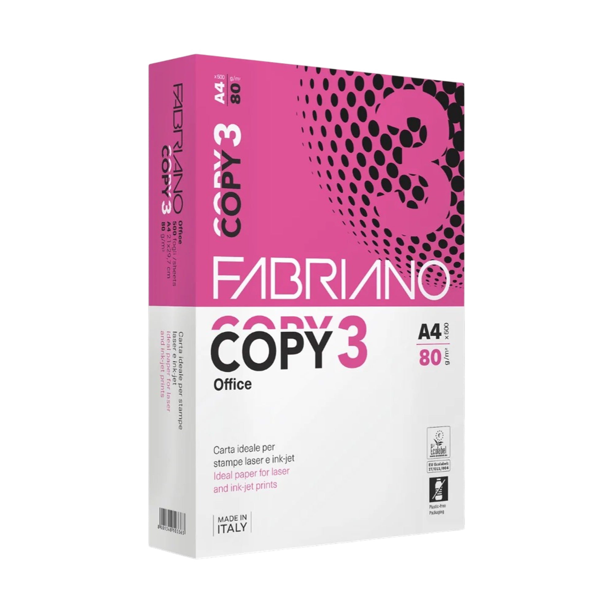 Resma de Papel Fotocópia A4 - Branco - "Office" - 80g - COPY3