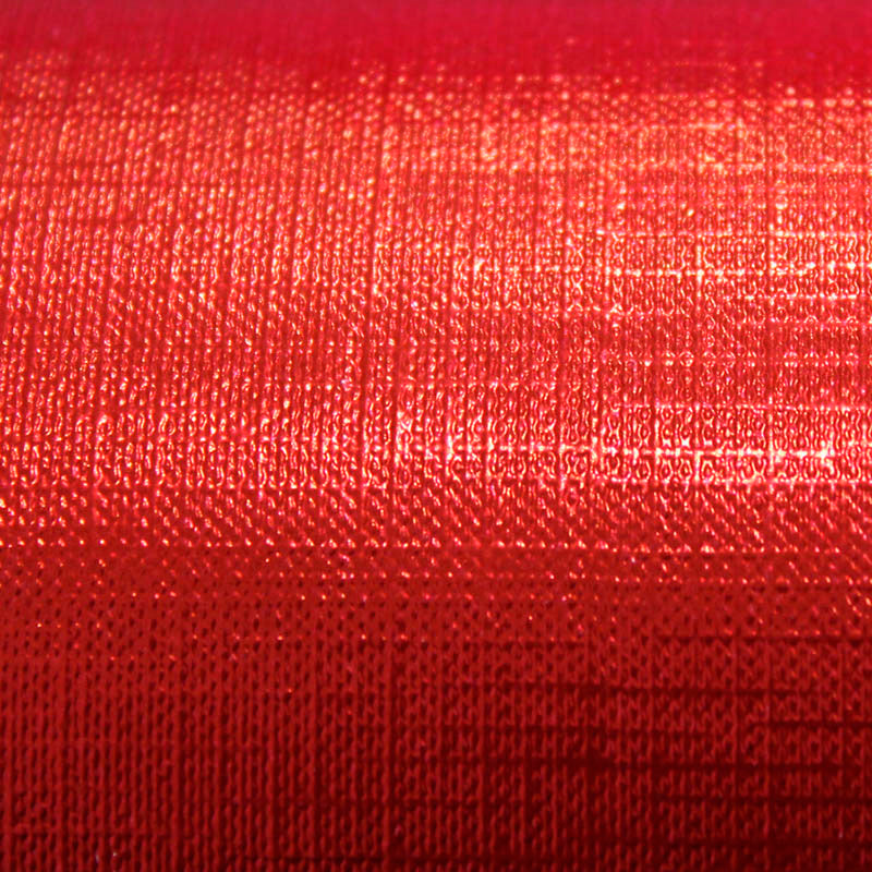 Rolo de Papel Gofrado - Vermelho Metalizado