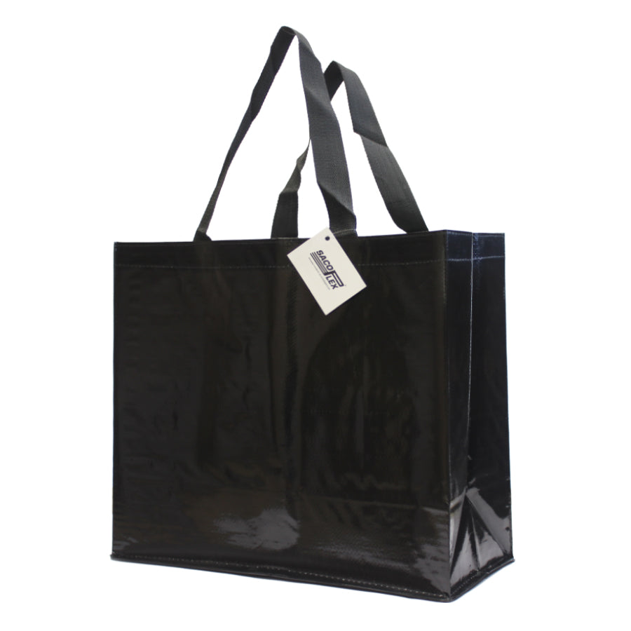 Laminated Woven Polypropylene (PP) Bags - Gloss Laminated - Black