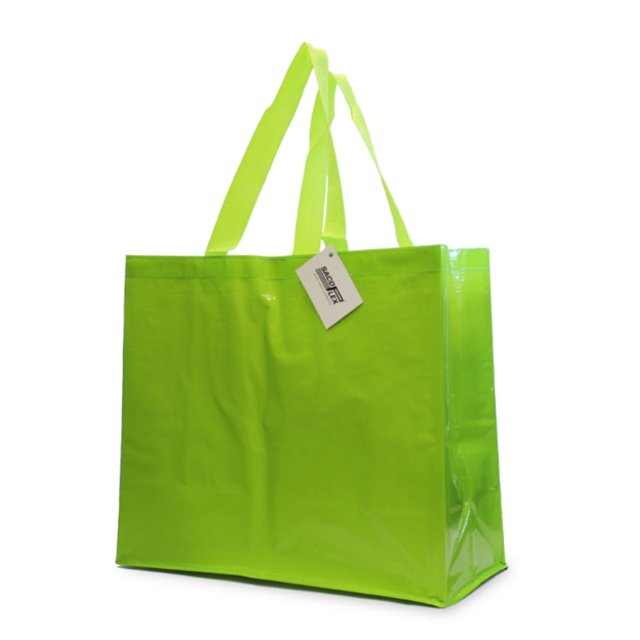 Laminated Woven Polypropylene (PP) Bags - Glossy Plasticized - Light Green