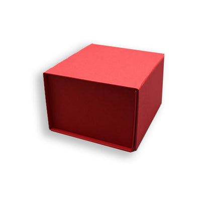 Caixa Premium Cartão 1200g com Iman e Adesivo - Vermelho Kraft