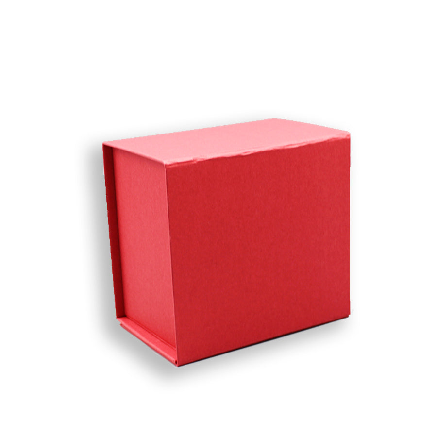 Caixa Premium Cartão 1200g com Iman e Adesivo - Vermelho Kraft