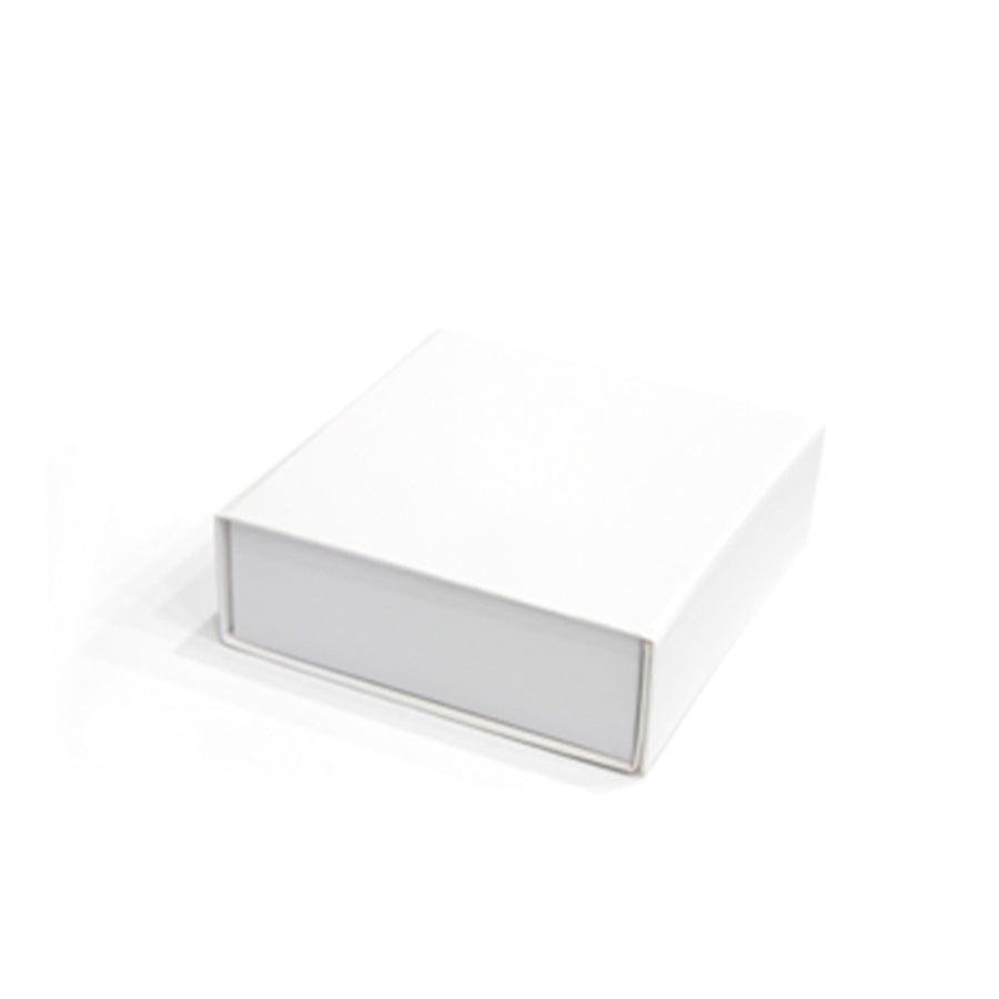 Caixa Premium Cartão 1200g com Iman e Adesivo - Plastificado Mate - Branco