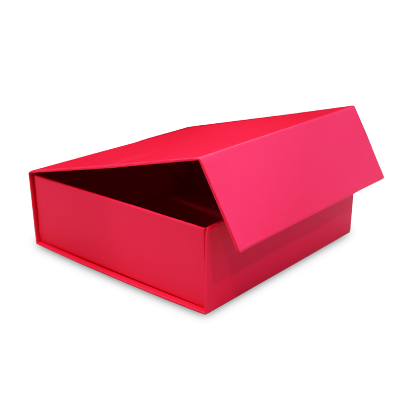 Caixa Premium Cartão 1200g com Iman e Adesivo - Plastificado Mate - Fuchsia