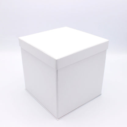 Premium Cardboard Box 1200g with Lid and Base - Matt Laminated - White