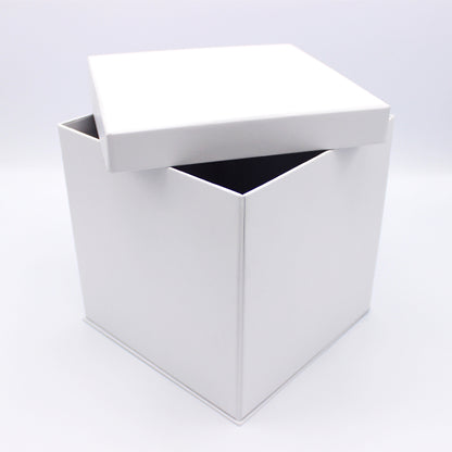 Premium Cardboard Box 1200g with Lid and Base - Matt Laminated - White