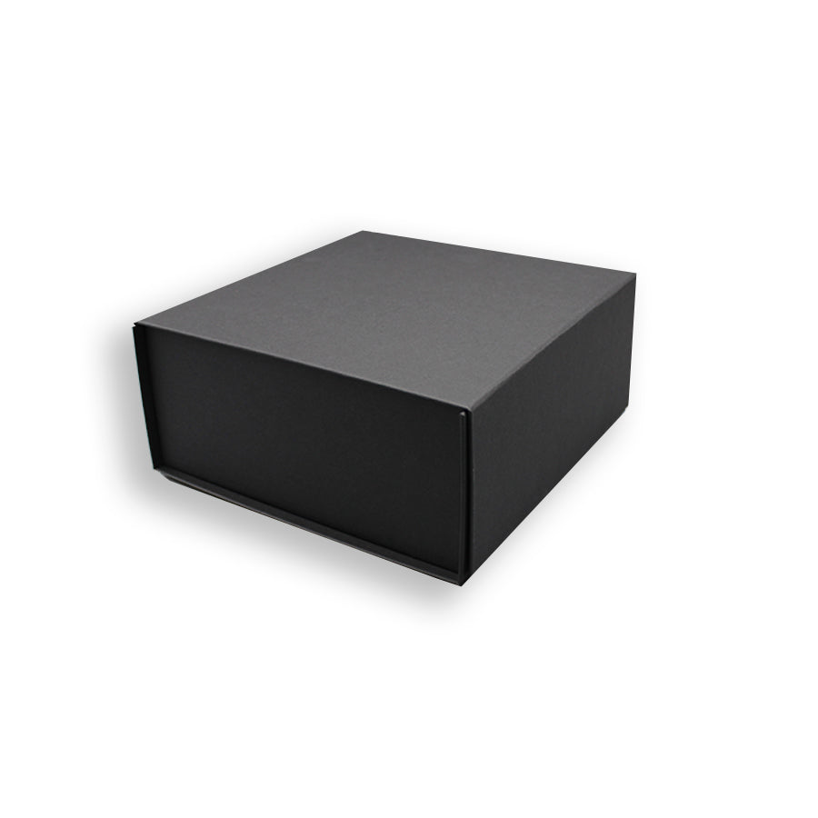 Caixa Premium Cartão 1200g com Iman e Adesivo - Preto Kraft