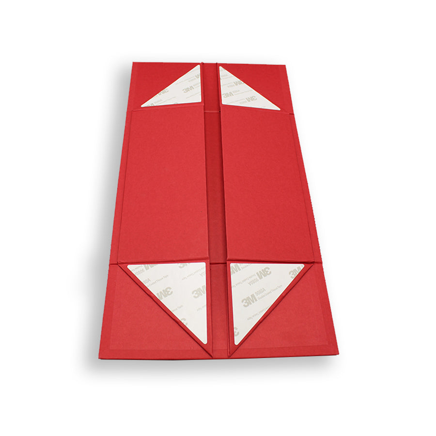 Caixa Premium Cartão 1200g com Iman e Adesivo - Vermelho Kraft