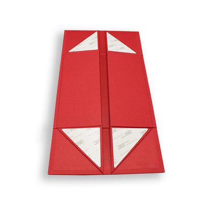 Caixa Premium Cartão 1200g com Iman e Adesivo - Vermelho Kraft
