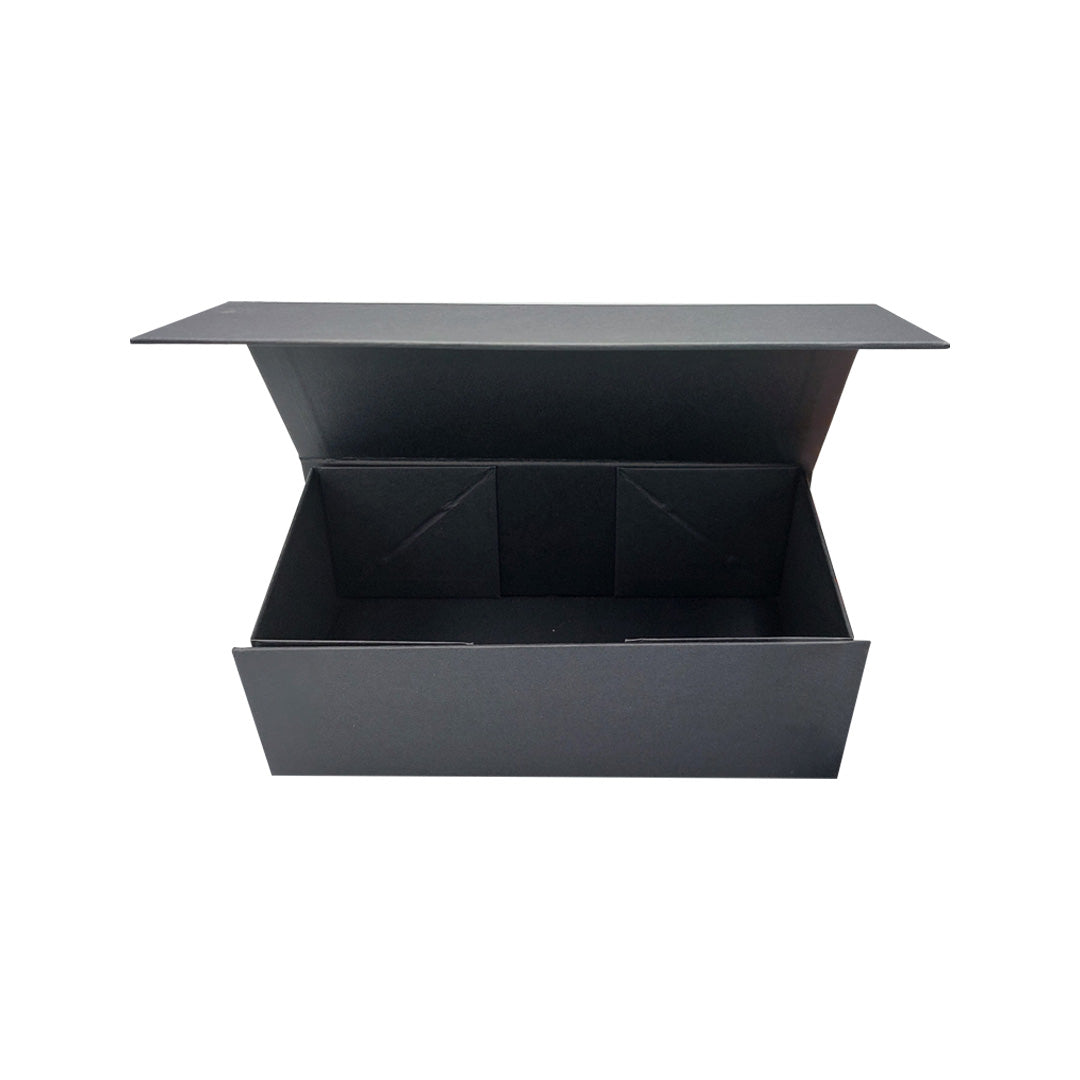Caixa Premium Cartão 1200g com Iman e Adesivo - Preto Kraft