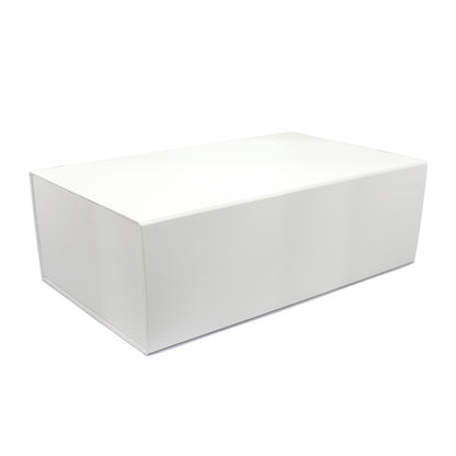 Caixa Premium Cartão 1200g com Iman e Adesivo - Plastificado Mate - Branco
