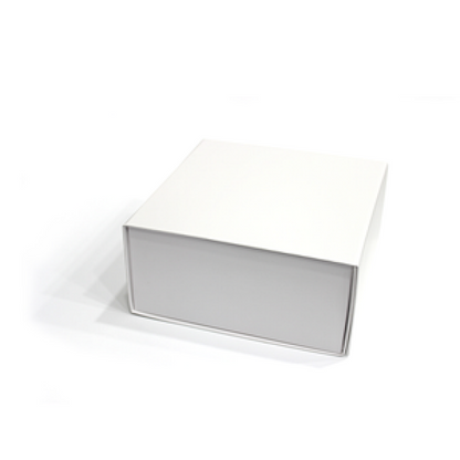 Caixa Premium Cartão 1200g com Iman e Adesivo - Plastificado Mate - Branco