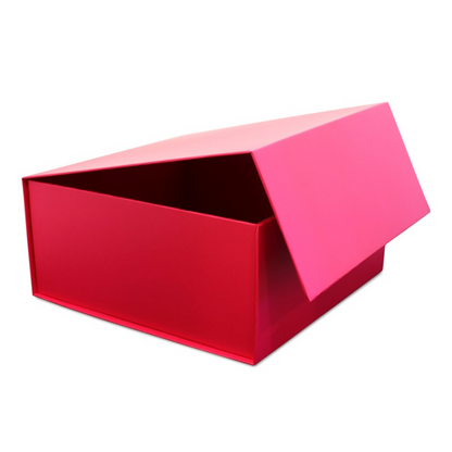 Caixa Premium Cartão 1200g com Iman e Adesivo - Plastificado Mate - Fuchsia