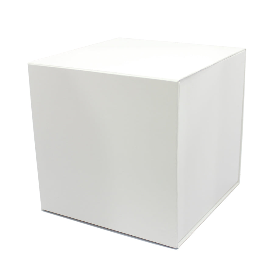 Caixa Premium Cartão 1200g com Iman e Adesivo - Plastificado Mate - Branco