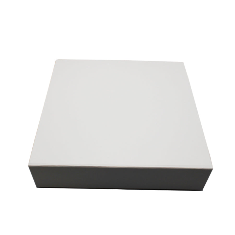 Caixa Premium Cartão 1200g com Iman e Adesivo - Plastificado Mate - Branco