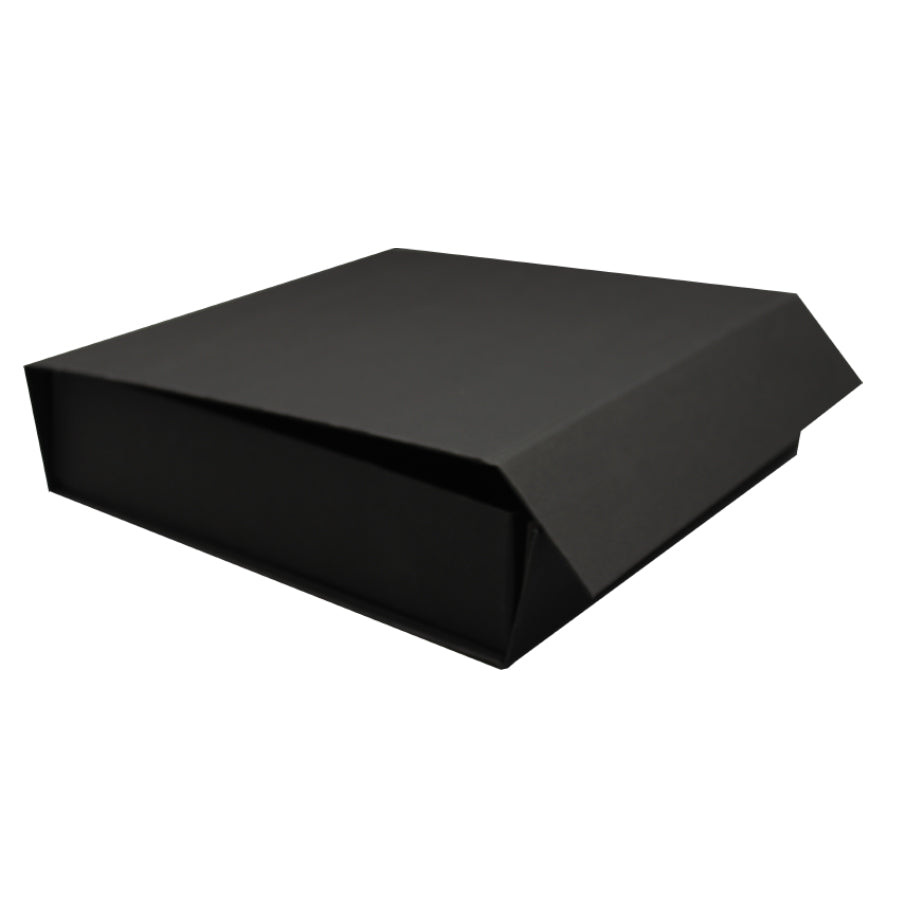 Caixa Premium Cartão 1200g com Iman e Adesivo - Plastificado Mate - Preto