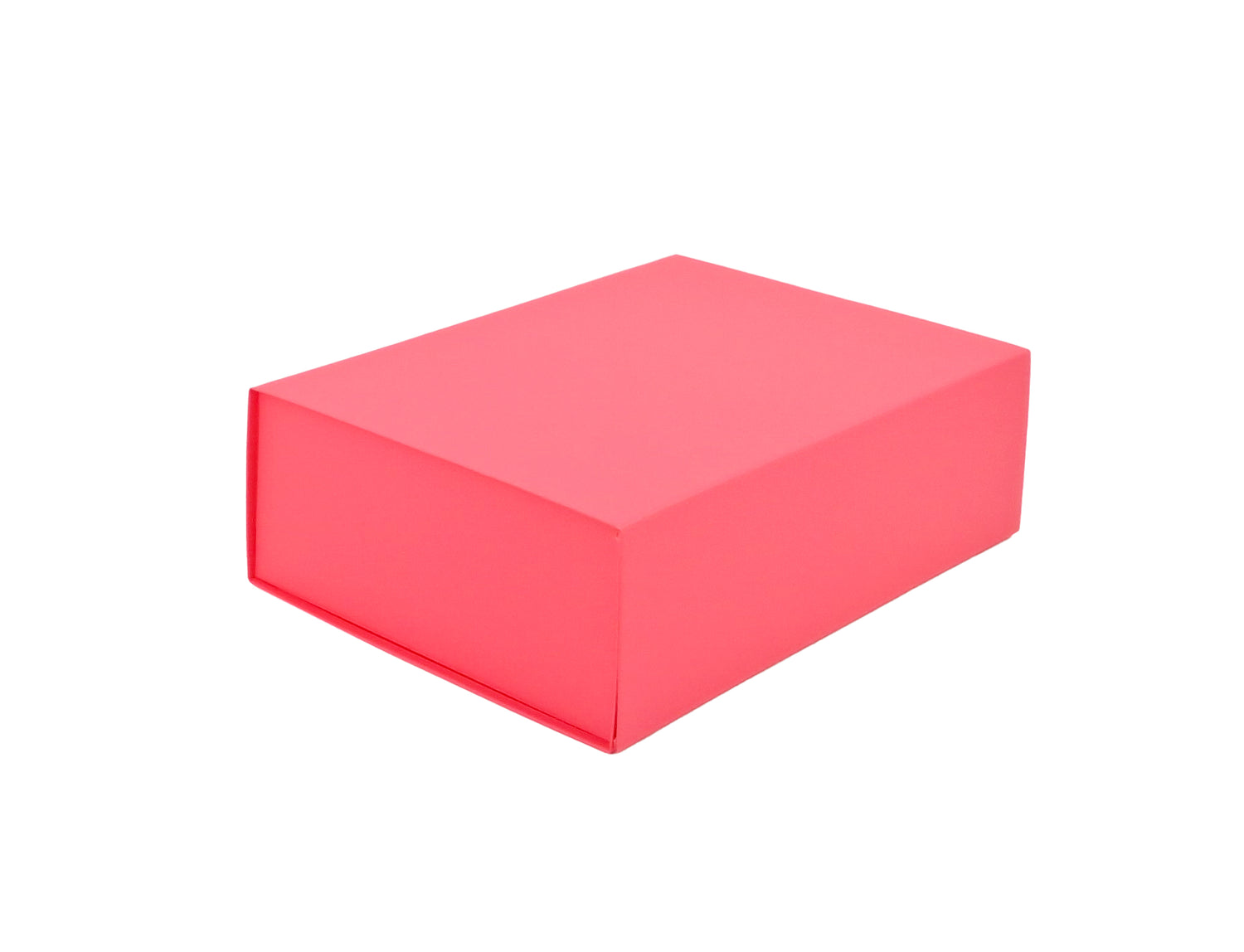 Caixa Premium Cartão 1200g com Iman e Adesivo - Plastificado Mate - Rosa