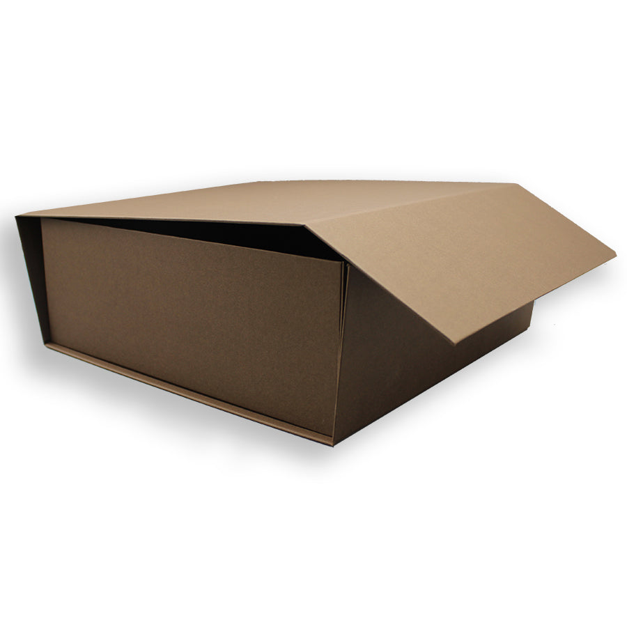 Caixa Premium Cartão 1200g com Iman e Adesivo - Castanho