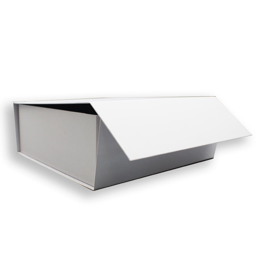 Caixa Premium Cartão 1200g com Iman e Adesivo - Branco