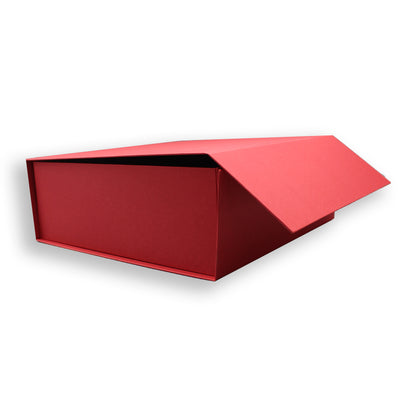 Caixa Premium Cartão 1200g com Iman e Adesivo - Vermelho Kraft