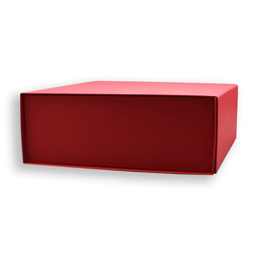 Caixa Premium Cartão 1200g com Iman e Adesivo - Vermelho Kraft