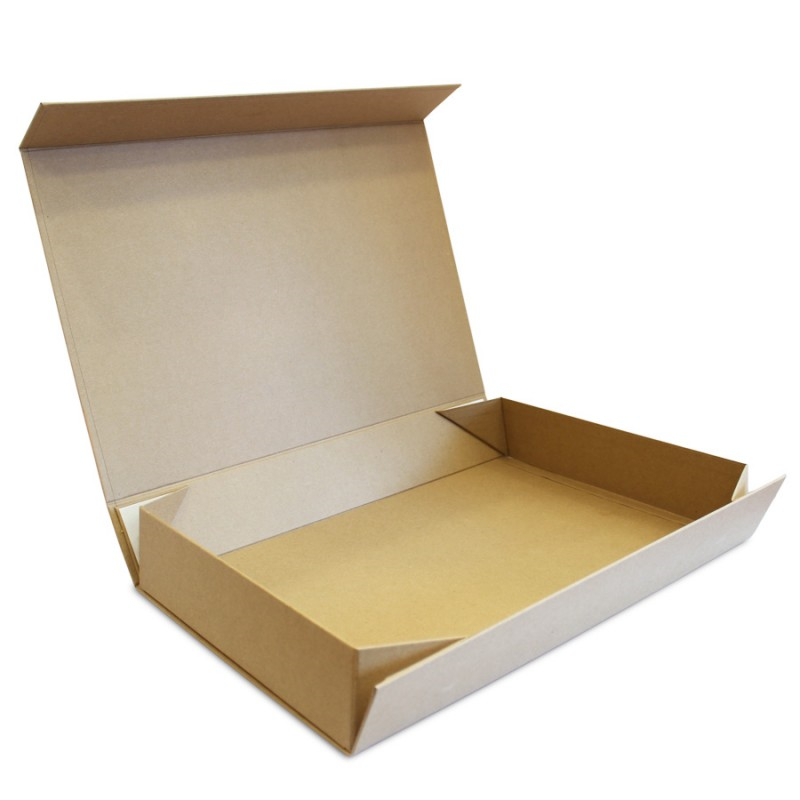 Caixa Premium Cartão 1200g com Iman e Adesivo - Kraft