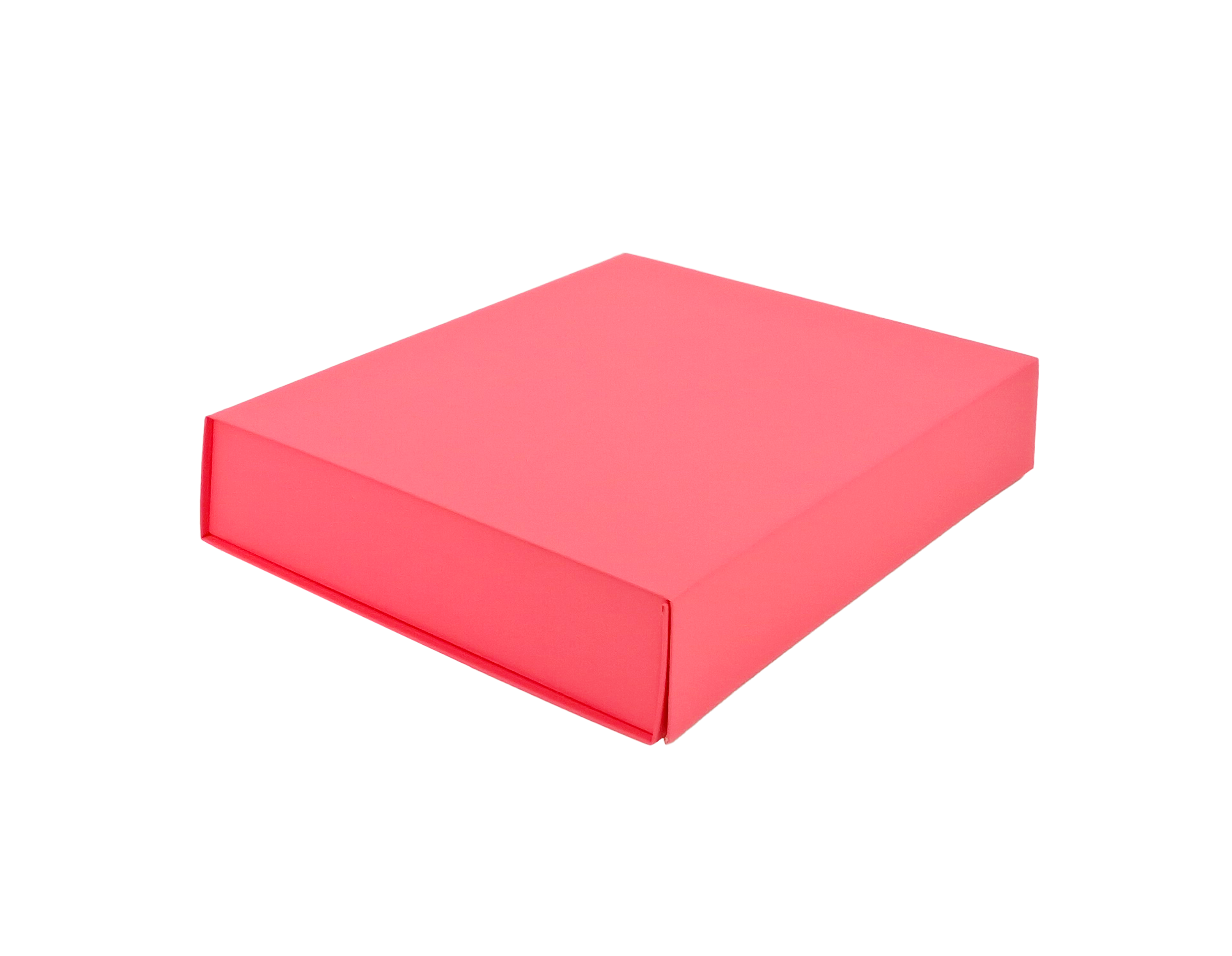 Caixa Premium Cartão 1200g com Iman e Adesivo - Plastificado Mate - Rosa