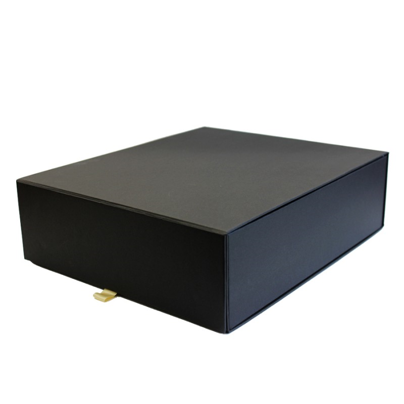 Premium Cardboard Box 1200g with Magnet and Adhesive - Black