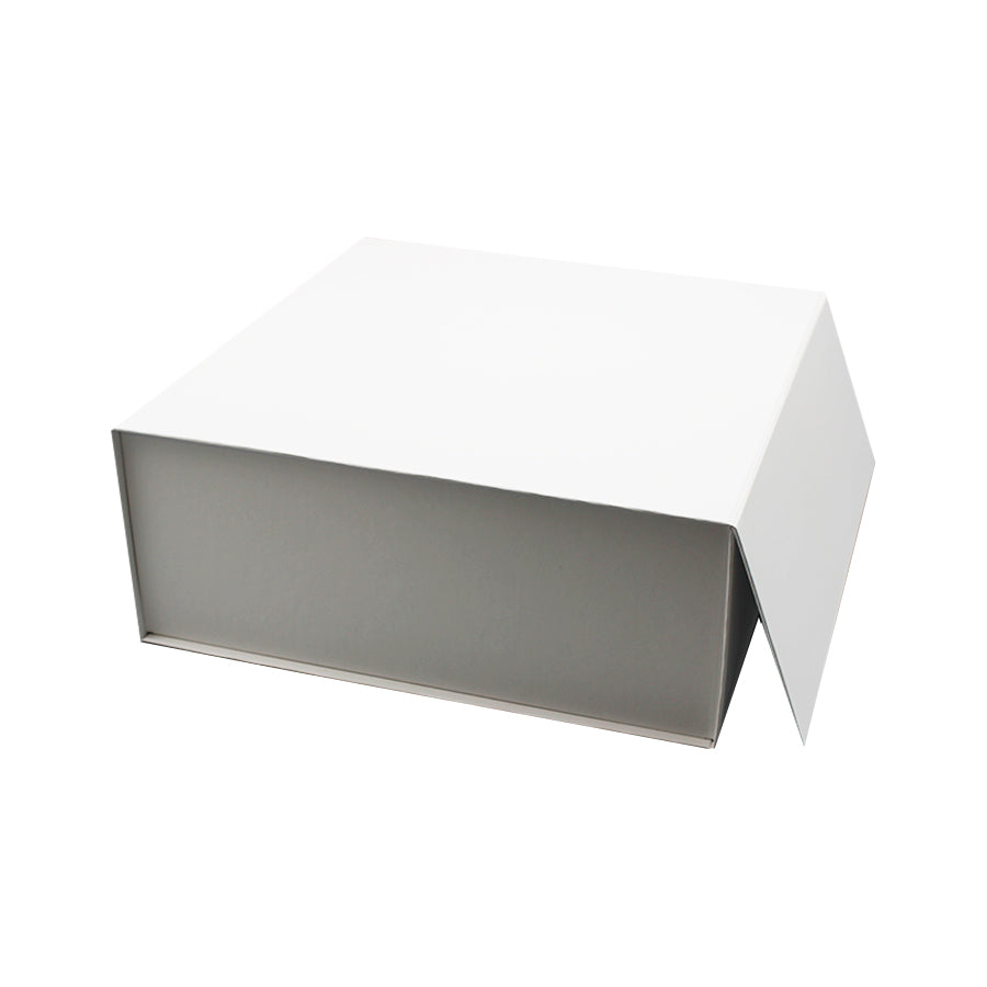 Caixa Premium Cartão 1200g com Iman e Adesivo - Plastificado Mate - Branco