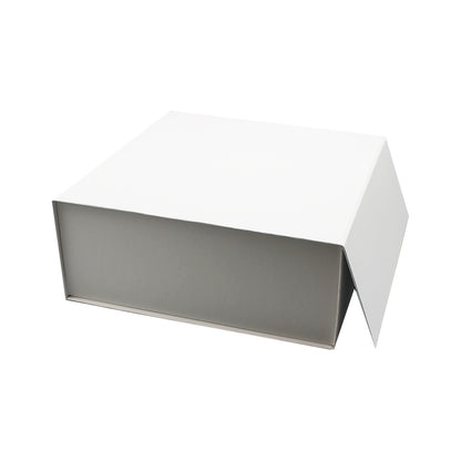 Caixa Premium Cartão 1200g com Iman e Adesivo - Plastificado Mate - Branco