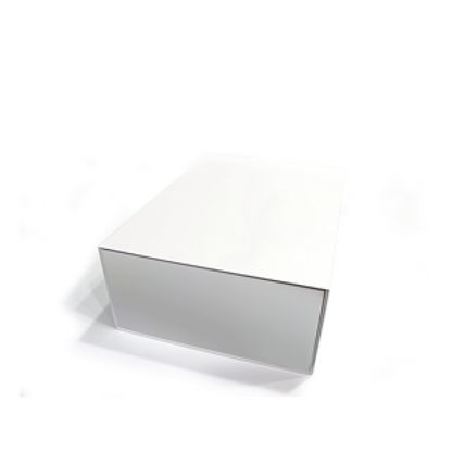 Caixa Premium Cartão 1200g com Iman e Adesivo - Plastificado Mate - Branco