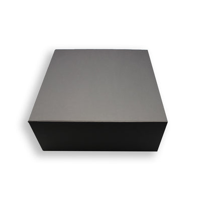 Caixa Premium Cartão 1200g com Iman e Adesivo - Plastificado Mate - Preto