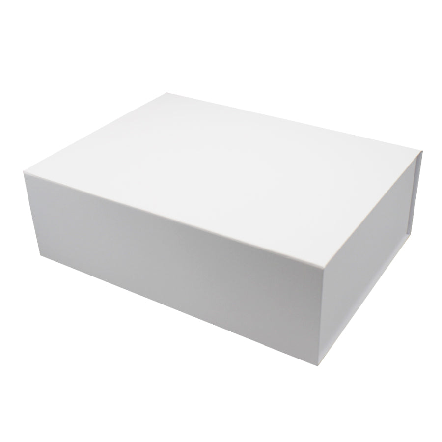 Caixa Premium Cartão 1200g com Iman e Adesivo - Branco