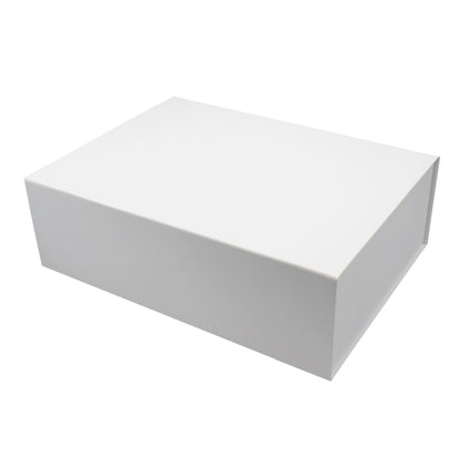 Caixa Premium Cartão 1200g com Iman e Adesivo - Branco