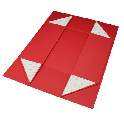 Caixa Premium Cartão 1200g com Iman e Adesivo - Vermelho Kraft