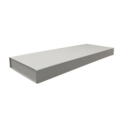 Caixa Premium Cartão 1200g com Iman e Adesivo - Plastificado Mate - Branco