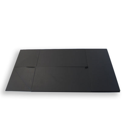 Caixa Premium Cartão 1200g com Iman e Adesivo - Plastificado Mate - Preto