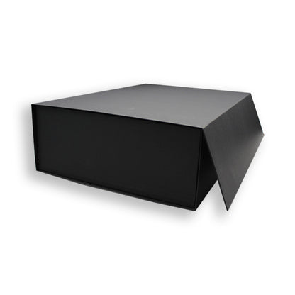 Caixa Premium Cartão 1200g com Iman e Adesivo - Preto Kraft