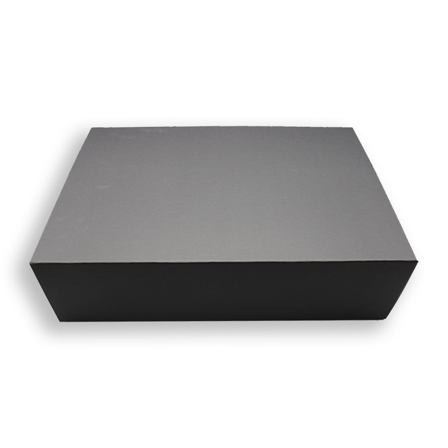 Caixa Premium Cartão 1200g com Iman e Adesivo - Preto Kraft