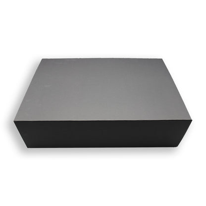 Caixa Premium Cartão 1200g com Iman e Adesivo - Preto Kraft