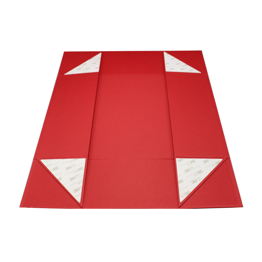 Caixa Premium Cartão 1200g com Iman e Adesivo - Plastificado Mate - Vermelho