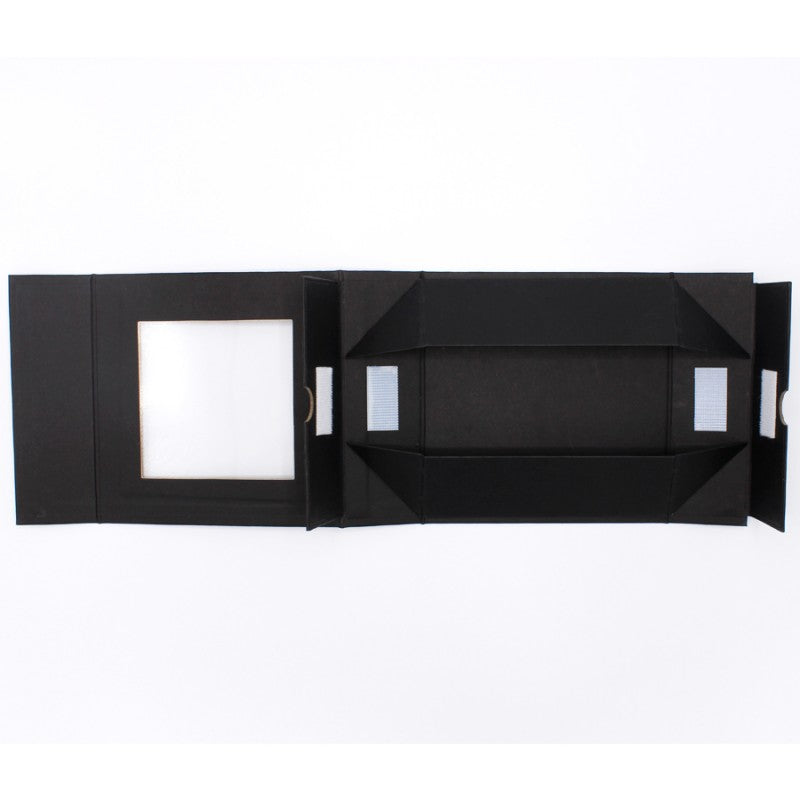 Premium Cardboard Box 1200gsm with Window and Magnet - Black