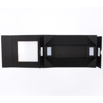 Premium Cardboard Box 1200gsm with Window and Magnet - Black