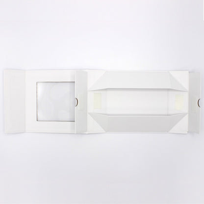 Premium Cardboard Box 1200g with Window and Magnet - Matt Laminated - White