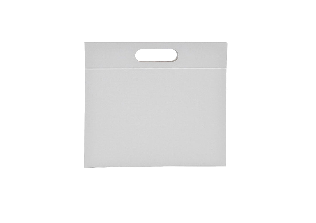 Premium Triangular Box with Handle and Magnet - Matt Laminated - White