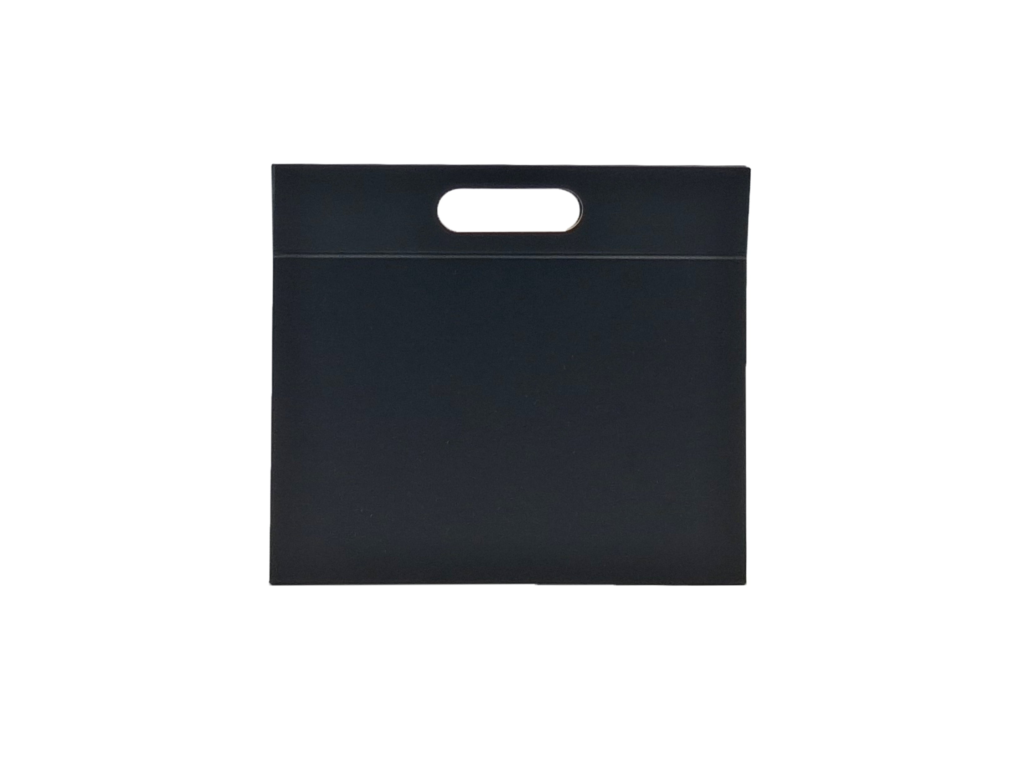 Caixa Mala Premium Triangular com Pega e Íman - Plastificado Mate - Preto